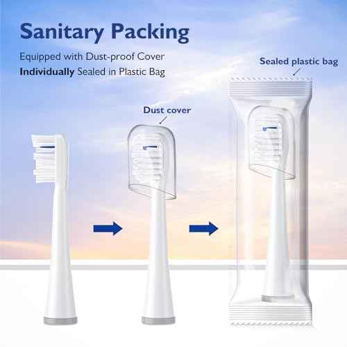 Toothbrush Replacement Heads for Sonic Fusion and Sonic Fusion 2.0, Sonic Fusion Professional and Sonic Fusion 2.0 Professional, SF-01, SF-02, SF-03 and SF-04 (White, 3Packs)