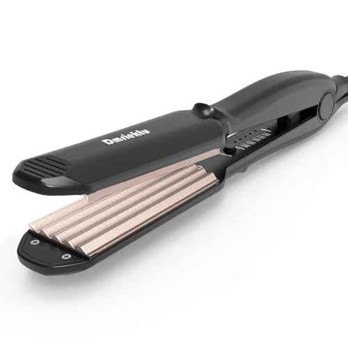 Hair Crimper for Volumizing Fluffy Hairstyle, Crimper Hair Iron with Ceramic Plates, Crimping Iron Tool for Women Girls Hair Waver Dual Voltage, Auto Off