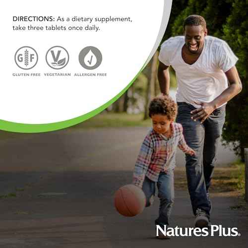NaturesPlus Source of Life Gold Multivitamin - 180 Tablets - with Vitamins D3 & B12 - Blood, Bone & Immune Support - Vegetarian & Gluten Free - 60 Servings