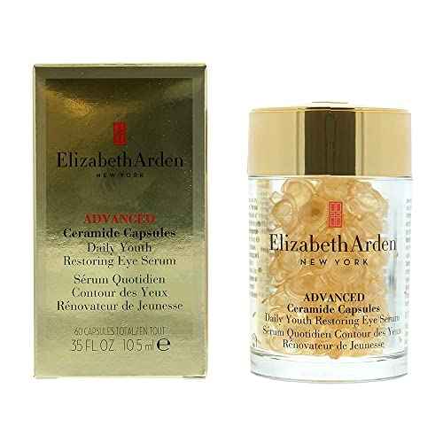 Elizabeth Arden Advanced Ceramide Eye Serum Capsules, Anti-Aging Skincare for Wrinkles & Crow's Feet, Fragrance-Free, Gift for Women, 60 count