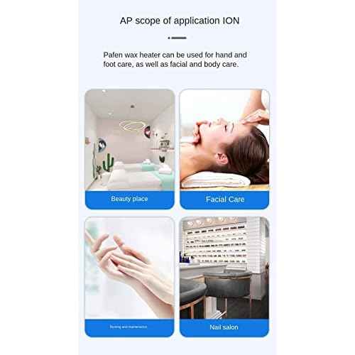 Single Pot Wax Warmer Professional Electric Wax Heater Machine Facial Skin SPA Equipment with Adjustable Temperature Set with Wood Craft Sticks£¨50 Pcs£©