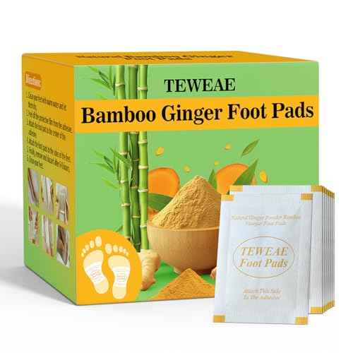 62 Pads Foot Pads Natural Turmeric & Ginger, Wormwood, Bamboo Vinegar, Included 62Pads Goodnight Patches and 62 Adhesive Sheets
