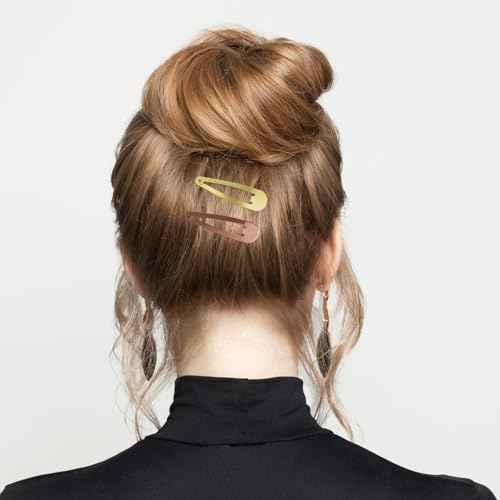 120 Pack 6 Color Snap Hair Clips | Non-Slip Snap Clips for Women & Girls | Durable Hairpins for Thick Hair, Updos, Braids & Buns | Secure Hold, Snag-Free Design