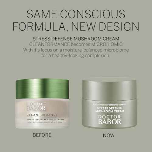 BABOR Microbiomic Stress Defense Mushroom Cream, Antioxidant and Microbiome Complex Protect, Moisturizer Balances and Revitalizes Skin, Improve Skin Barrier, Reduce Fine Lines & Wrinkles, 1.69 oz