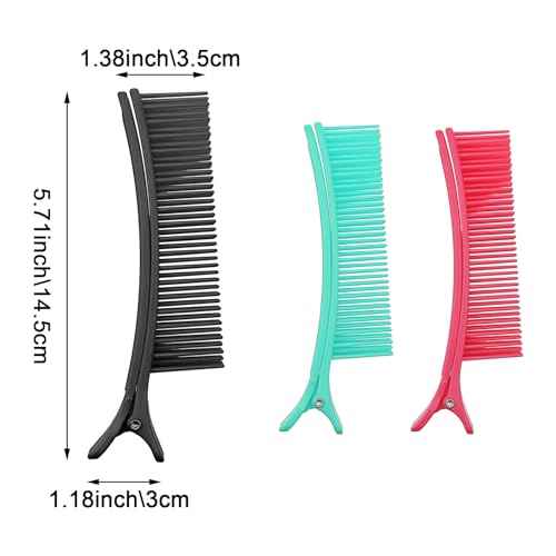 6 PACK Grip Alligator Clips for Hair Sectioning, Styling, Haircuts, Coloring, and DIY Accessories