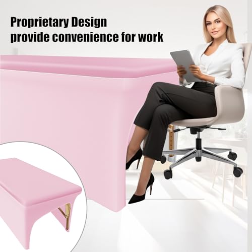 Pink Lash Bed Cover 6FT Vinyl Massage Table Cover Protector, Silky Reusable & Wipeable Massage Bed cover Waterproof Ultra-Durable and High Elasticity Leather Spa Bed Covers for Esthetician