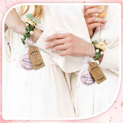 Tradder 100 Sets 2.76 Inch Inspirational Compact Mirrors Bulk Small Purse Pocket Makeup Pink Mirrors Quinceanera Party Gifts Christmas Employee Appreciation Gifts Set for Women Coworker (Awesome)