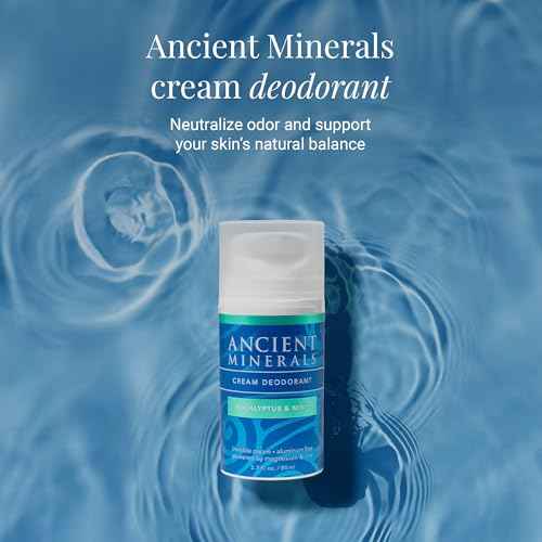 Ancient Minerals Natural Deodorant Cream ? Eucalyptus & Mint Scent, Aluminum-Free, Vegan Deodorant for Women and Men with Magnesium, Zinc & Vitamin E, for Sensitive Skin, 2 oz