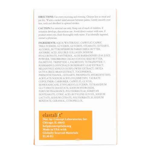 Elastalift Vitamin C Firming Face Cream Moisturizer Skin Care Facial Lotion, Potent Vitamin C Gel Cream For Face Targets Dry Skin, Age Spots, Wrinkles, Hyperpigmentation, & Sun Damaged Skin, 2 Fl Oz