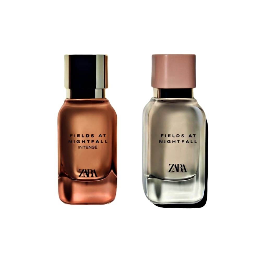 Zara Fields At Nightfall Limited Edition Perfume Set - Warm Floral Woody Eau de Parfum | 2x50ml (1.7 fl. oz.)