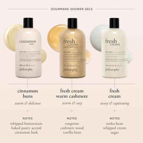 philosophy fresh cream shower gel - with notes of vanilla, heliotrope & tonka bean - 16 fl oz