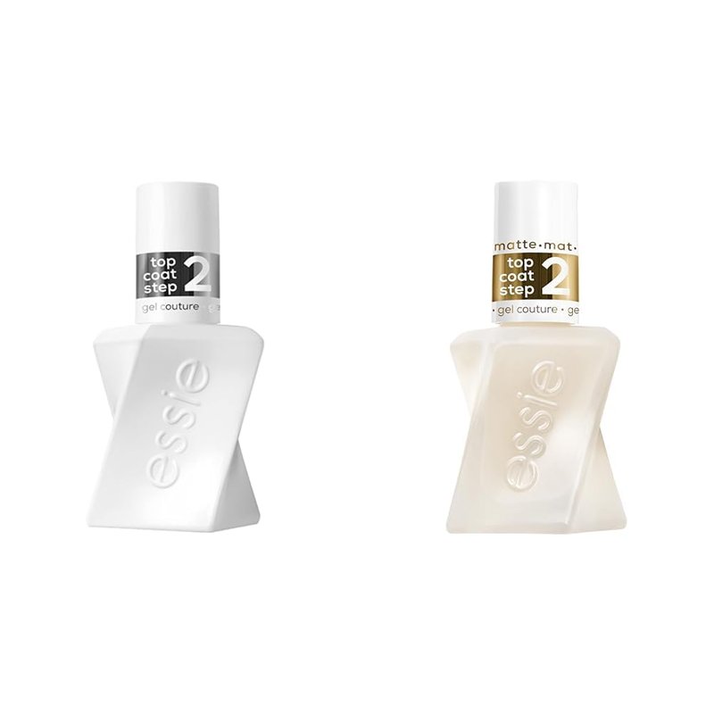 Essie Gel Couture Top Coat Kit - Longwear Clear & Soft Matte Finish | 0.46 Fl Oz Each