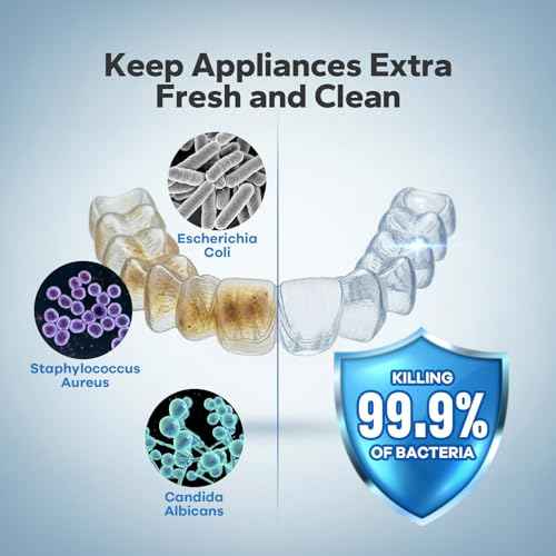 Retainer Cleaner (60 Tablets), Denture Cleaning Tablets, Powerful Cleaning Agents Odor Neutralizing, Odor-Free With a Pleasant Minty Scent, Versatile For All Dental Appliances