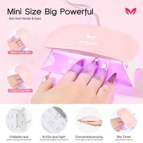 Morovan Poly Gel Nail Kit: All-in-One Beginners Practice Full Set With UV light & Slip Solution For Teens Nail Extension Gel Kit Starter At Home User Friendly & Salon Results With Everything Nailsala