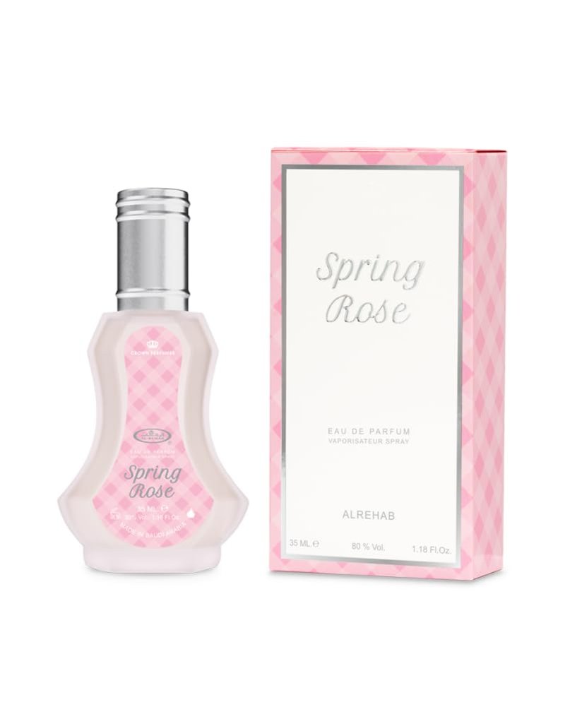 Al Rehab Spring Rose Eau De Parfum Spray for Women - 1.18 Oz | Floral Fragrance