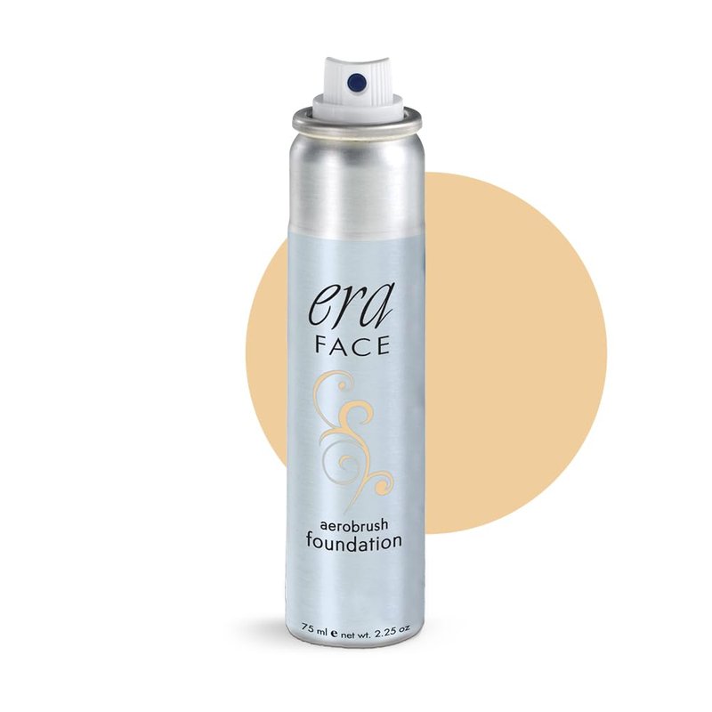 Era Beauty Face Spray Makeup (Y5 Wheat, 2.25 oz) - Airbrush Foundation, Everyday, Buildable, Professional Spray on Cosmetics