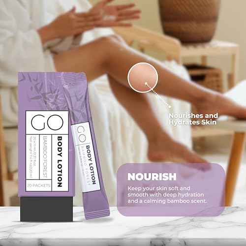 Go Essentials Travel Lotion Packets ? Single Use Body and Hand Lotion for Hydrated Skin and Travel Size Toiletries - Bulk Travel Size Lotion Packets.