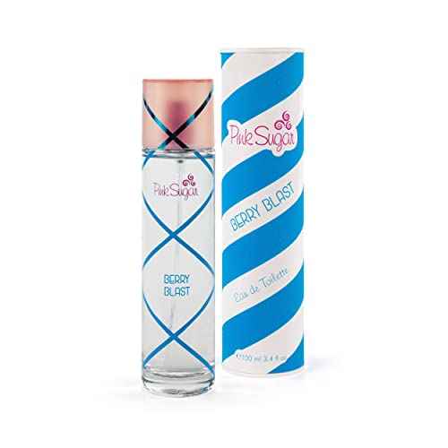 Pink Sugar Berry Blast Eau de Toilette Perfume for Women, Body Mist, Hair Fragrance, Sweet + Fruity Scent, Notes of Blueberries, Blackberries, Cotton Candy & Vanilla