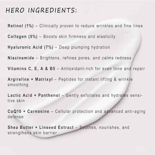 ELEONORE Instant Face Lift Cream, Face Moisturizer, Lotion for Extremely Dry Skin - Face Moisturizer For Aging Skin, Mens face lotion, Clinically Tested. 1.7 Oz