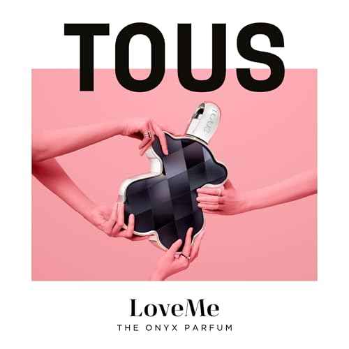 TOUS Love Me The Onyx Parfum for Women. Floral, Fruity, Oriental Long-Lasting Perfume with Notes of Black Orchid, Vanilla, Peony and Sandalwood. Elegant Fragrance for Daily Wear, 3 Fl Oz