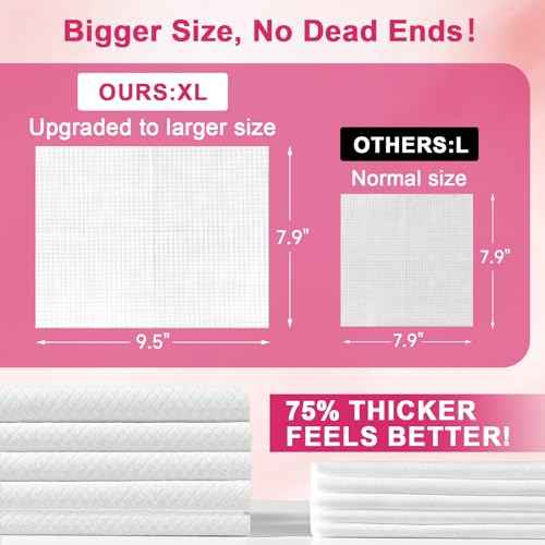 FACEMADE 50 Count (Soft Pack) XL Disposable Face Towels, Ultra Thick Face Towelettes Disposable, Clean Facial Towels for Makeup Remover, Skincare, USDA Certified 100% Biobased