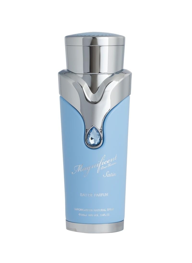 Armaf Magnificent Satin for Men Eau de Parfum Spray, 3.4 Ounce