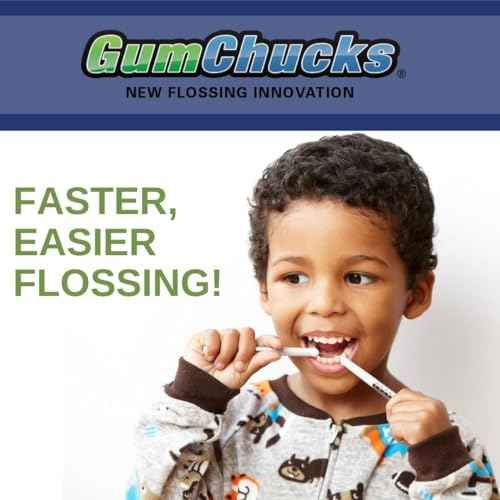 GumChucks Floss for Teeth - Flossing for Kids and Adults - Orthodontic Flossers for Braces - Dental Gum Floss Picks for All Ages (Starter Pack Bundle)