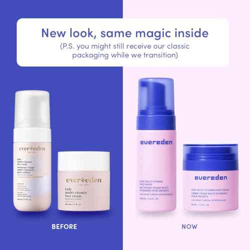 Evereden Kids Skincare & Sunscreen Essentials Set - Multi-Vitamin Face Wash, Face Cream & SPF 50 Mineral Sunscreen - Clean, Vegan, Non-Toxic Skincare for Kids 3+