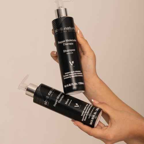 abril et nature - Professional Repair Hair Care Set - Molecular Therapy - Shampoo, Mask, and Serum Pack for Damaged, Overworked, or Ageing Hair - Restores and Repairs - 550 ml