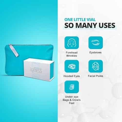 Instantly Ageless - Instant Face Lift Cream - Skin Care for Anti Aging face cream - Instant Under Eye Bags Remover - Facelift in a Box of 25 Vials with Makeup Bag