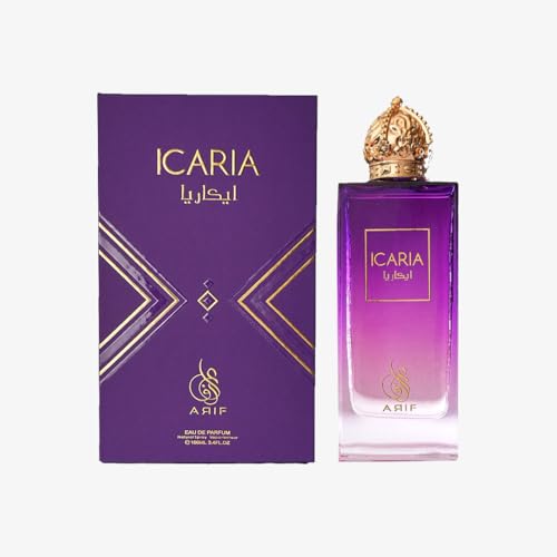 ARIF Icaria Perfumes ? Fruity Floral Eau de Parfum for Women ? Long-Lasting, Fresh Pear, Iris, Jasmine, Orange Blossom & Patchouli ? Elegant & Luxurious Perfume ? 3.4 oz