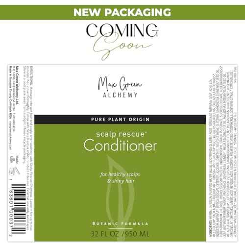 MGA Vegan Hair Conditioner - Organic Formula with Tea Tree for Healthy Hair | Hair Care Product with Natural Herbal Scent | Parabens Silicone & Sulfate Free Conditioner | Unisex | 32 Fluid Oz