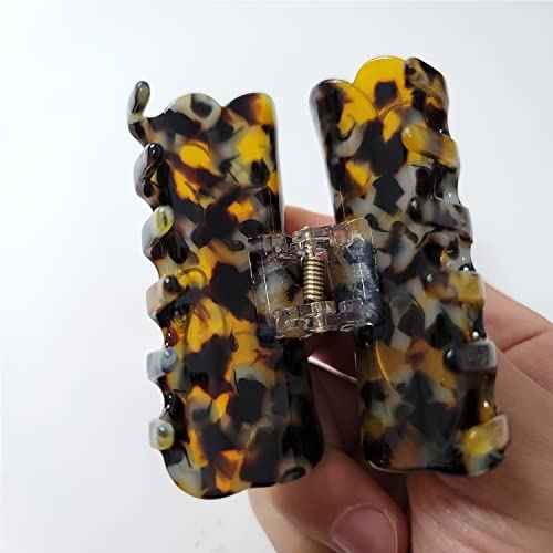 Tortoiseshell Cat Claw Clips,Cellulose Acetate Hair Clips,Big Claw Clips for Women