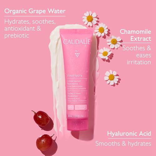 Caudalie VinoHydra Sorbet Cream Moisturizer with Hyaluronic Acid - 60 mL