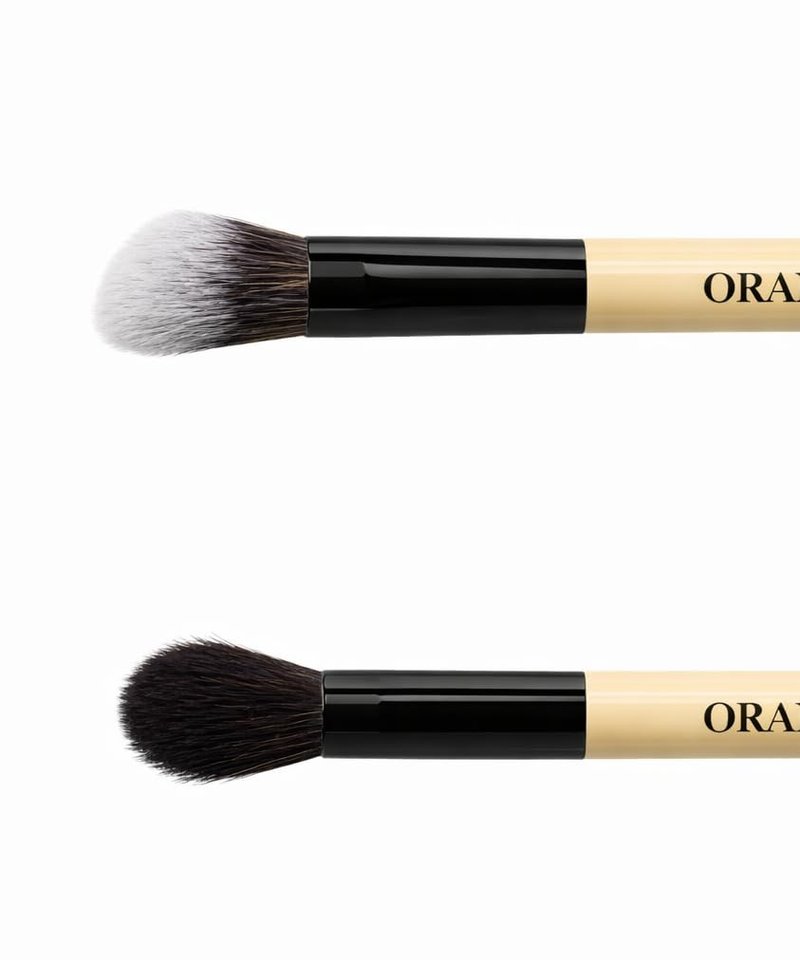 ORAINIBEAUTY Dual-Ended Concealer Brush - 2-in-1 Under Eye Blending & Eyeshadow Tool - Angled Buffing End for Seamless Contour & Tapered Precision Tip for Hard-to-Reach Areas - Vegan & Cruelty-Free