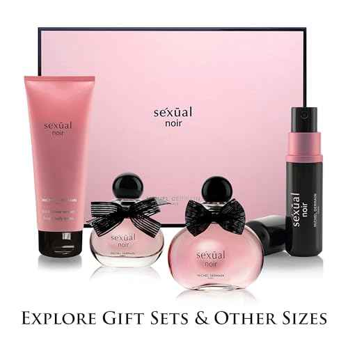 Michel Germain Sexual Noir Eau de Parfum Fragrance Spray, Top Notes of Strawberries, Mandarin and Lime, Long-Lasting, Warm Floral & Sensual Gift for Her