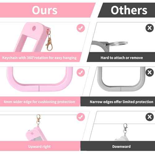 3pcs Silicone Case Compatible With Touchland Hand Sanitizer Spray, Protective Case With Keychain For Spray 1 Fl Oz, Travel Size, Compatible With Power Mist & Glow Mist, (Pink, Blue, White)