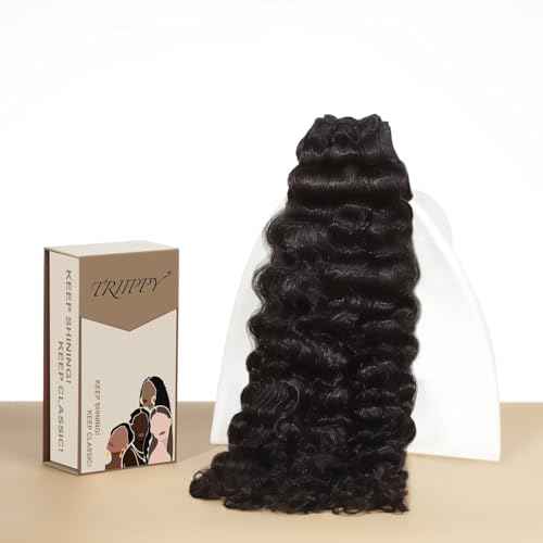 TRIIPPY Real Raw Sea Wavy Bundles Human Hair,100% Cambodian Raw Hair Sew-In Weave Single Bundle,Triple The Lifespan Over Regular Virgin Hair Bundle,No.1 Raw Hair Brand On Amazon(14 Inch)
