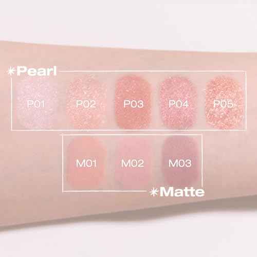 Peripera MOOD IN SHADE EYE STICK, Built-In Applicator (Smuger), Smudge-Proof, Easy Application, Creamy Shimmer Texture Eye Shadow Stick (P01 ICY BREEZE)