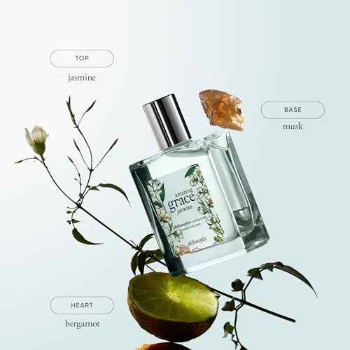 philosophy amazing grace jasmine eau de toilette - alluring & sensual women's perfume - with notes of bergamot & musk - long lasting fragrance - 2 fl oz