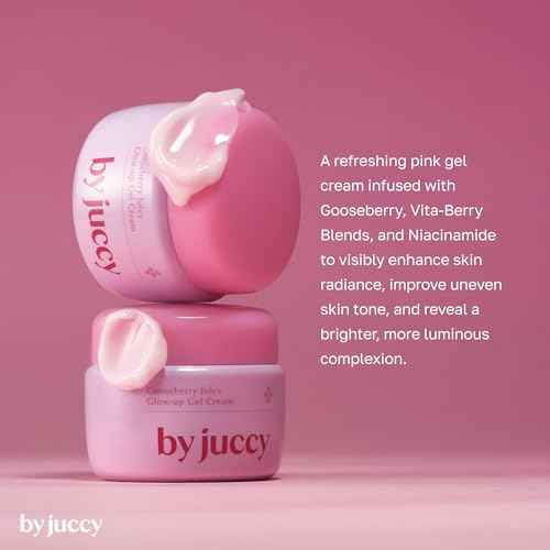 Gooseberry Juicy Glow-up Gel Cream¤ÓDaily Hydration, Even Skin Tone¤ÓGooseberry, Alpha-Arbutin, Niacinamide, Centella Asiatica¤ÓKorean Skin Care, Korean Moisturizer | By Juicy | 1.85 Fl.oz