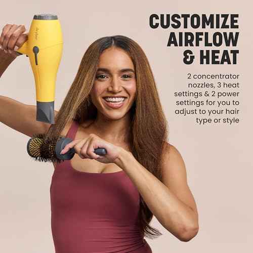 Drybar The Buttercup Blow-Dryer ? Faster Drying, More Shine, Less Frizz ? Ultra Powerful yet Lightweight Professional Hair Dryer