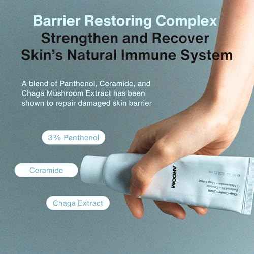 Barrier Repair Cream with Panthenol & Ceramide | Damaged Skin Restore and Deep Hydration | Non-Comedogenic, Fragrance Free, Korean Skincare | Chaga Comfort Cream, 60ml / 2.02 fl oz