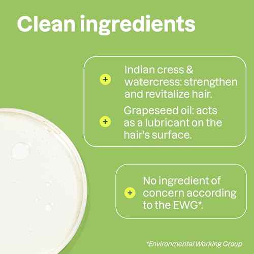 ATTITUDE Nourishing Hair Shampoo, EWG Verified, For Dry and Damaged Hair, Naturally Derived Ingredients, Vegan and Plant Based, Grapeseed Oil and Olive Leaves, 16 Fl Oz (Pack of 6)