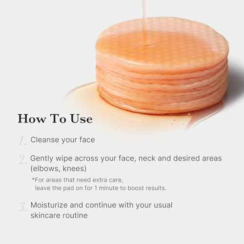 Medicube Red Succinic Acid Panthenol Facial Peeling Pads - Exfoliating Toner Pads for Breakout-Prone Skin with Niacinamide, AHA, BHA, and Soothing Panthenol - Non-Comedogenic