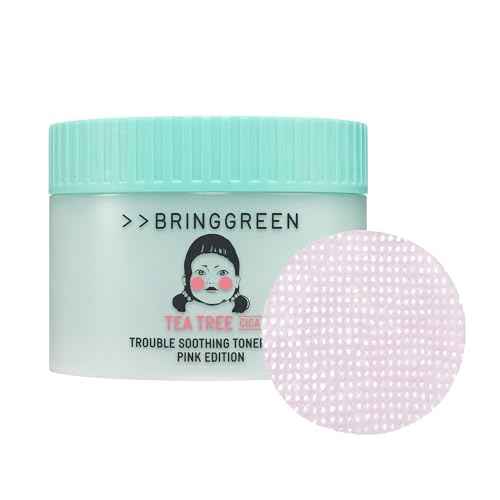BRINGGREEN X NETFLIX SQUID GAME Edition Tea Tree Cica Trouble Soothing Toner Pad 90P Pink Edition