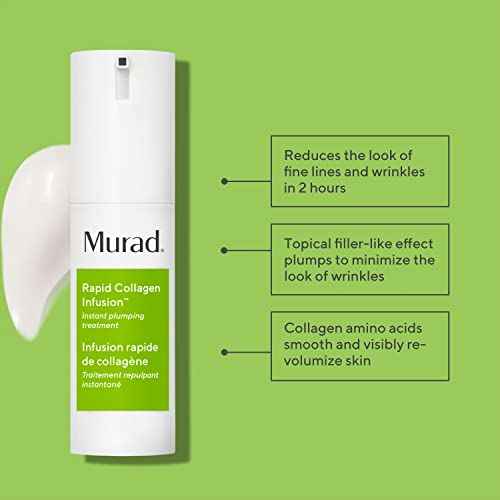 Murad Rapid Collagen Infusion ? Anti-Aging Serum with Collagen Amino Acids & Winged Kelp Extract for Visible Wrinkle Reduction, Enhanced Skin Firmness & Re-Volumizes Skin ? 1.0 Fl Oz