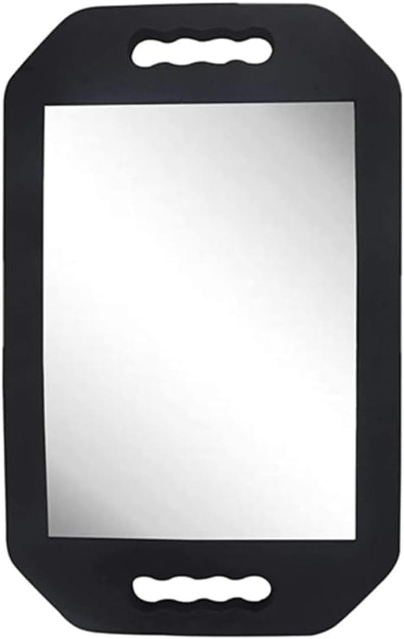 Large Handheld Mirror Set - Professional Barber Mirror with Comb | Salon Hair Stylist Accessories