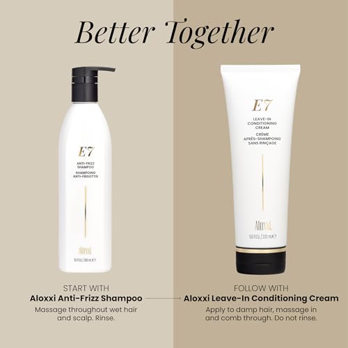 ALOXXI E7 Leave-In Conditioning Cream, Hydration & Intense Repair for Dry, Frizzy & Damaged Hair, Paraben-Free, 6.8 Fl Oz
