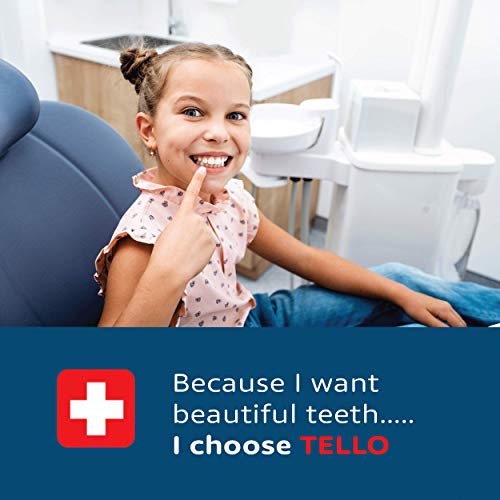TELLO 4480 Adult or Child Ultra Soft SwissToothbrush with Smaller Head for Gentle Cleaning with Ergonomic Handle, 6 Count